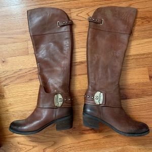 Vince Camuto knee high leather boots 5.5